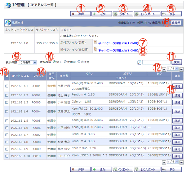 Groupsession ヘルプ Ipアドレス一覧